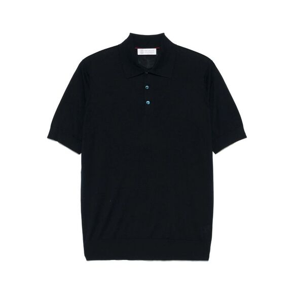 Brunello Cucinelli Blue Polo Shirts Men